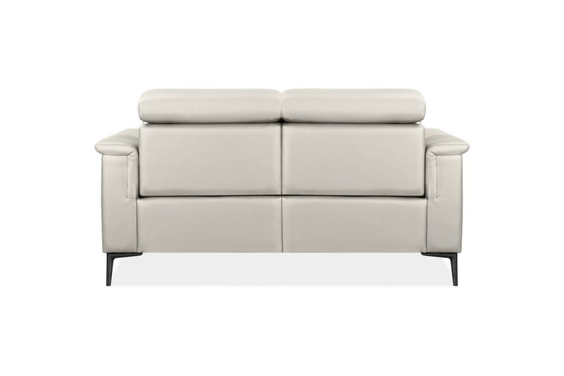 Reclinersoffa utan hörn Loft24 2-sitssoffa Lund Kräm, Läder/PU, Manuell vilstol Cream White - Möbler - Vardagsrum - Soffor - Reclinersoffor & Biosoffor