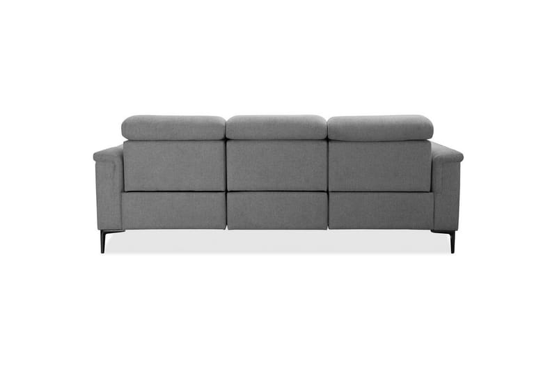 Reclinersoffa utan hörn Loft24 3-sitssoffa Lund Cognac Ljusgrå - Möbler - Vardagsrum - Soffor - Reclinersoffor & Biosoffor