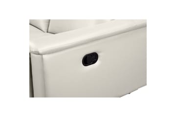 Reclinersoffa utan hörn Loft24 3-sitssoffa Lund Cream White - Möbler - Vardagsrum - Soffor - Reclinersoffor & Biosoffor