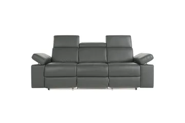 Reclinersoffa utan hörn Loft24 3-sitssoffa Rayland Grå - Möbler - Vardagsrum - Soffor - Reclinersoffor & Biosoffor