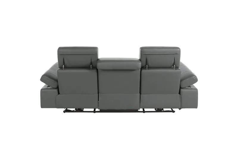 Reclinersoffa utan hörn Loft24 3-sitssoffa Rayland Grå - Möbler - Vardagsrum - Soffor - Reclinersoffor & Biosoffor