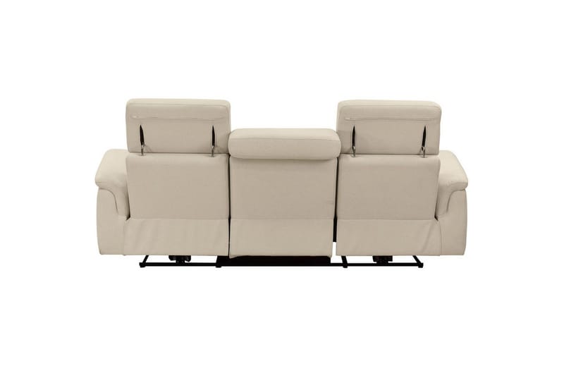 Reclinersoffa utan hörn Loft24 3-sitssoffa Rayland Vit - Möbler - Vardagsrum - Soffor - Reclinersoffor & Biosoffor