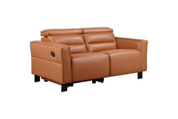 Reclinersoffa utan hörn Loft24 Carpari Reclinersoffa 2-sits Brown Belfast fabric - Möbler - Vardagsrum - Soffor - Reclinersoffor & Biosoffor