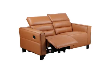Reclinersoffa utan hörn Loft24 Carpari Reclinersoffa 2-sits Brown Belfast fabric - Möbler - Vardagsrum - Soffor - Reclinersoffor & Biosoffor