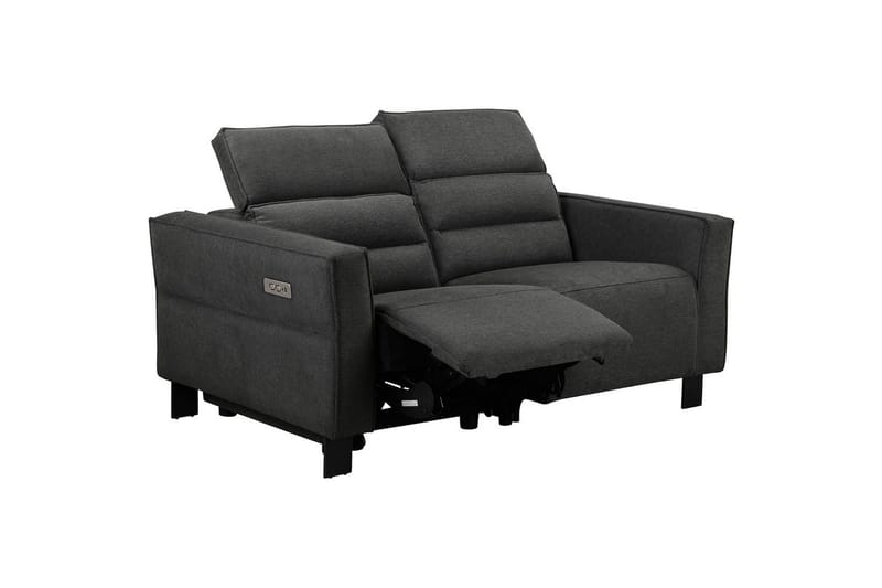 Reclinersoffa utan hörn Loft24 Carpari Reclinersoffa 2-sits Grey Belfast fabric - Möbler - Vardagsrum - Soffor - Reclinersoffor & Biosoffor