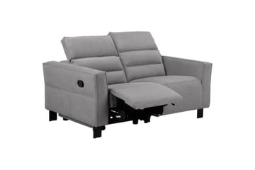 Reclinersoffa utan hörn Loft24 Carpari Reclinersoffa 2-sits Grey Belfast fabric - Möbler - Vardagsrum - Soffor - Reclinersoffor & Biosoffor