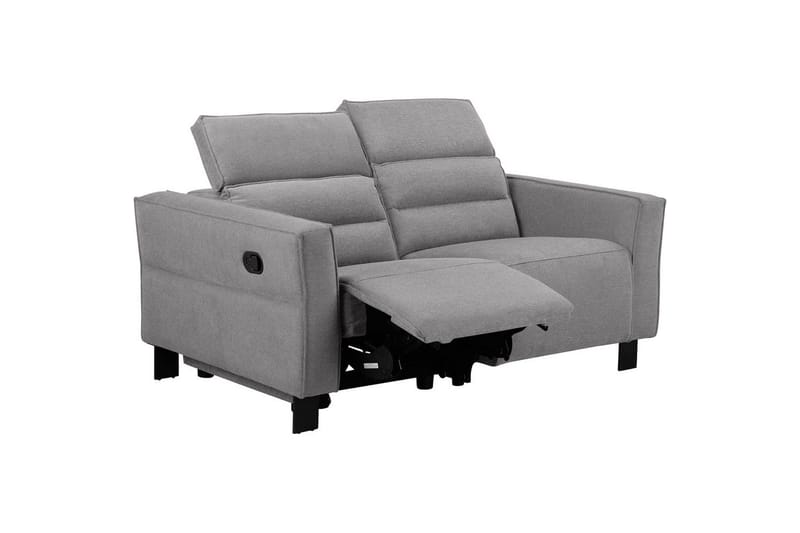 Reclinersoffa utan hörn Loft24 Carpari Reclinersoffa 2-sits Grey Belfast fabric - Möbler - Vardagsrum - Soffor - Reclinersoffor & Biosoffor