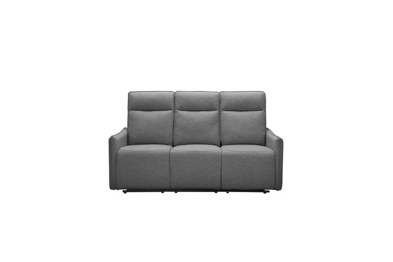Reclinersoffa utan hörn Loft24 Lugo Reclinersoffa 3-sits Grey 100% polyester