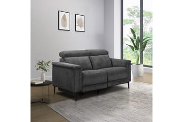 Reclinersoffa utan hörn Loft24 Lund Reclinersoffa 2-sits Grå - Möbler - Vardagsrum - Soffor - Reclinersoffor & Biosoffor