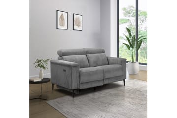 Reclinersoffa utan hörn Loft24 Lund Reclinersoffa 2-sits Lightgrey - Möbler - Vardagsrum - Soffor - Reclinersoffor & Biosoffor