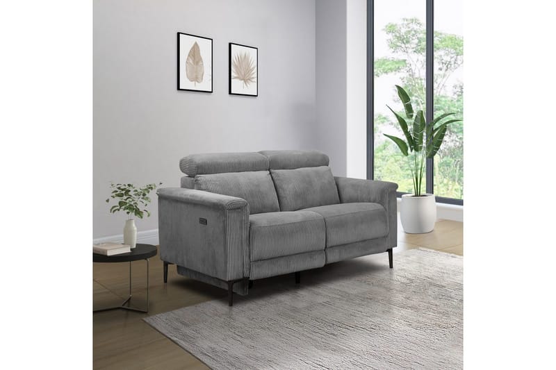 Reclinersoffa utan hörn Loft24 Lund Reclinersoffa 2-sits Lightgrey - Möbler - Vardagsrum - Soffor - Reclinersoffor & Biosoffor