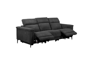 Reclinersoffa utan hörn Loft24 Lund Reclinersoffa 3-sits Grå - Möbler - Vardagsrum - Soffor - Reclinersoffor & Biosoffor