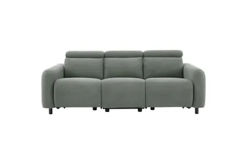 Reclinersoffa utan hörn Loft24 Skaane Reclinersoffa 3-sits Grå Manchester