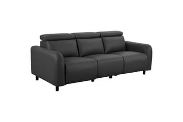 Reclinersoffa utan hörn Loft24 Skaane Reclinersoffa 3-sits Grey Artificial leather - Möbler - Vardagsrum - Soffor - Reclinersoffor & Biosoffor