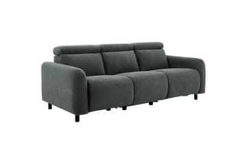 Reclinersoffa utan hörn Loft24 Skaane Reclinersoffa 3-sits Grey Manchester - Möbler - Vardagsrum - Soffor - Reclinersoffor & Biosoffor
