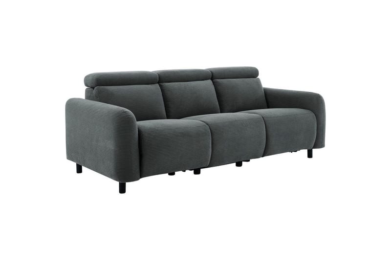 Reclinersoffa utan hörn Loft24 Skaane Reclinersoffa 3-sits Grey Manchester - Möbler - Vardagsrum - Soffor - Reclinersoffor & Biosoffor