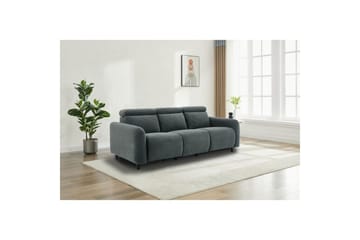 Reclinersoffa utan hörn Loft24 Skaane Reclinersoffa 3-sits Grey Manchester - Möbler - Vardagsrum - Soffor - Reclinersoffor & Biosoffor