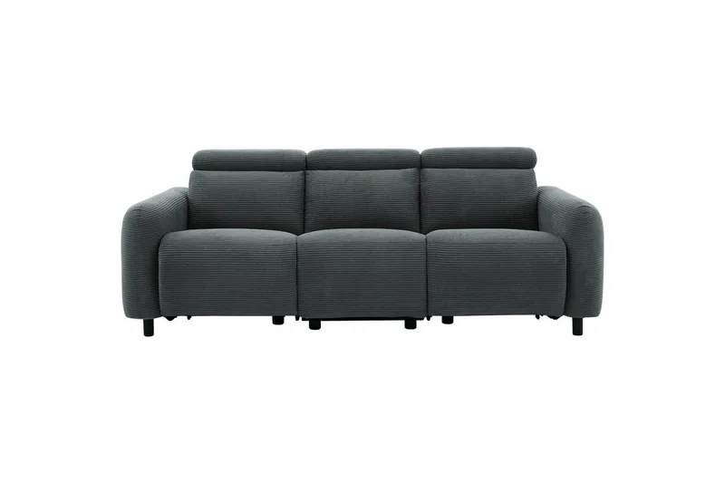 Reclinersoffa utan hörn Loft24 Skaane Reclinersoffa 3-sits Grey Manchester
