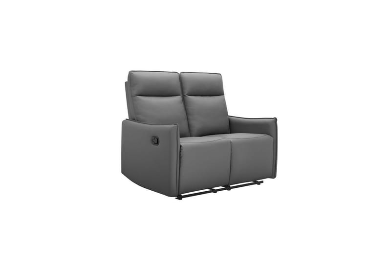 Reclinersoffa utan hörn Loft24 Soffa 2-sits Loft24 Lugo Grey Artificial leather - Möbler - Vardagsrum - Soffor - Reclinersoffor & Biosoffor