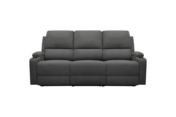 Reclinersoffa utan hörn Loft24 Soffa 3-sits Loft24 Dallas Grey Belfast fabric - Möbler - Vardagsrum - Soffor - Reclinersoffor & Biosoffor