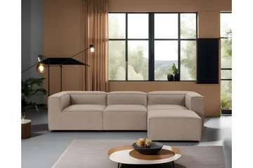 Redlands Soffa med Divan 3-sits - Brun - Möbler - Vardagsrum - Soffor - Divansoffa & schäslong