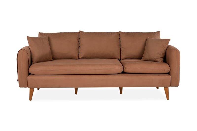 REECIE 3-sits Soffa Brun - 3-sits soffor