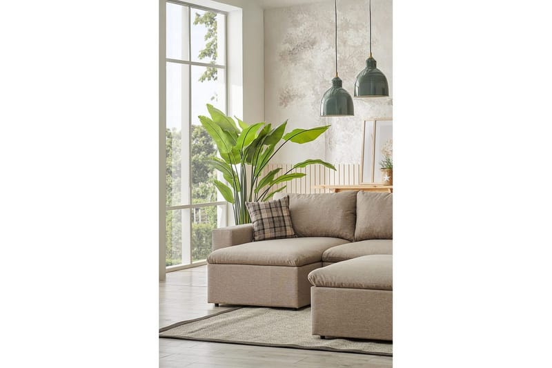 Rivran Soffa med Divan 4-sits - Cream - Möbler - Vardagsrum - Soffor - Divansoffa & schäslong