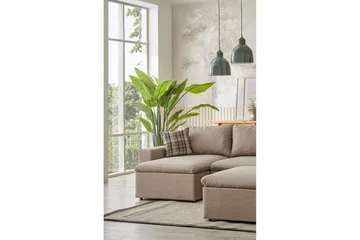Rivran Soffa med Divan 4-sits - Cream - Möbler - Vardagsrum - Soffor - Divansoffa & schäslong