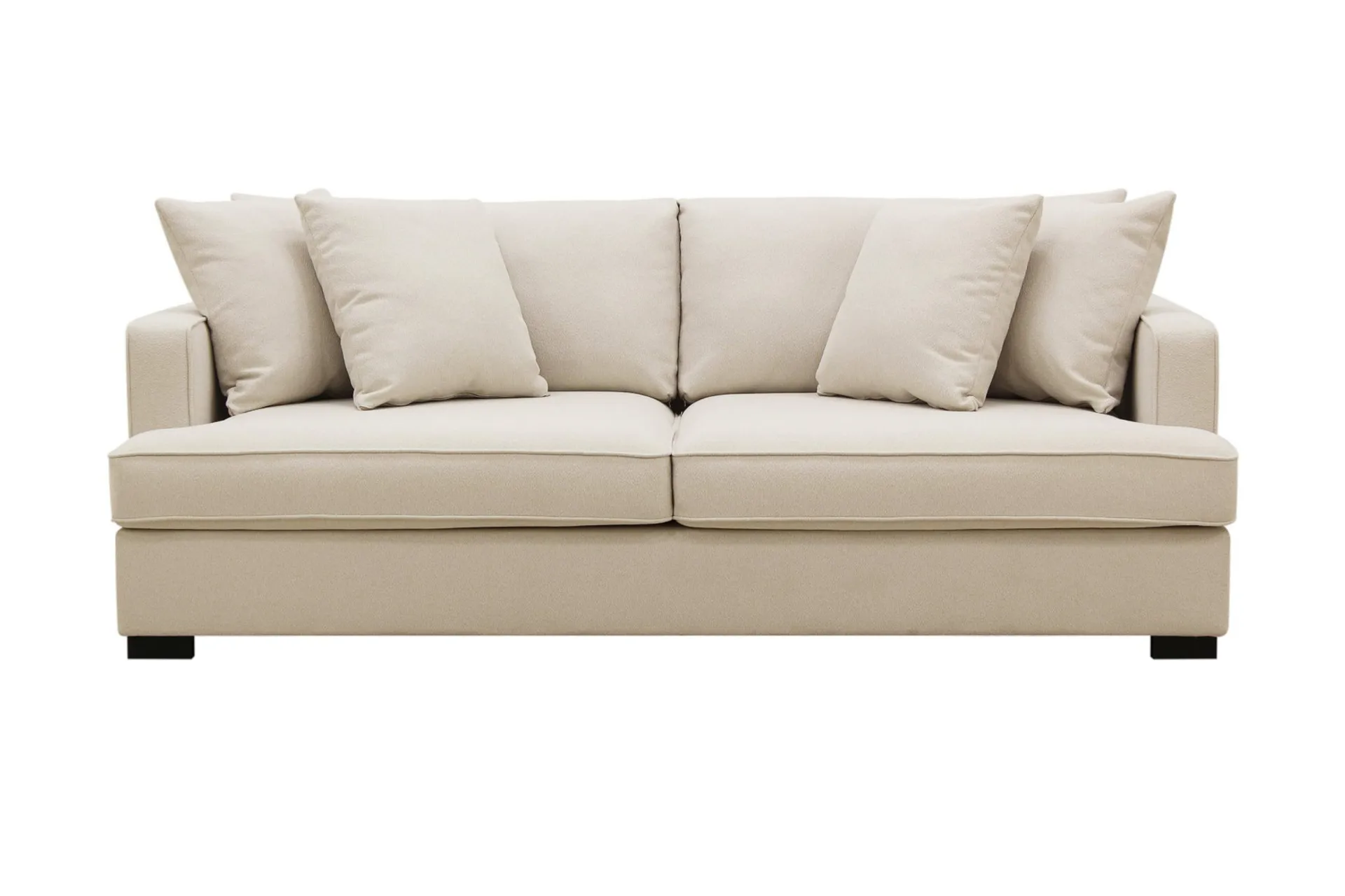 Rossita 3-sits Djup Soffa i Boucl&eacute; - Beige