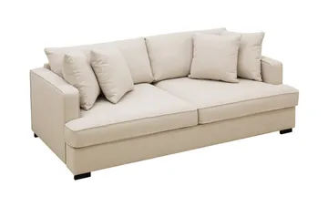 Rossita 3-sits Djup Soffa i Bouclé - Beige - Möbler - Vardagsrum - Soffor - 3-sits soffor
