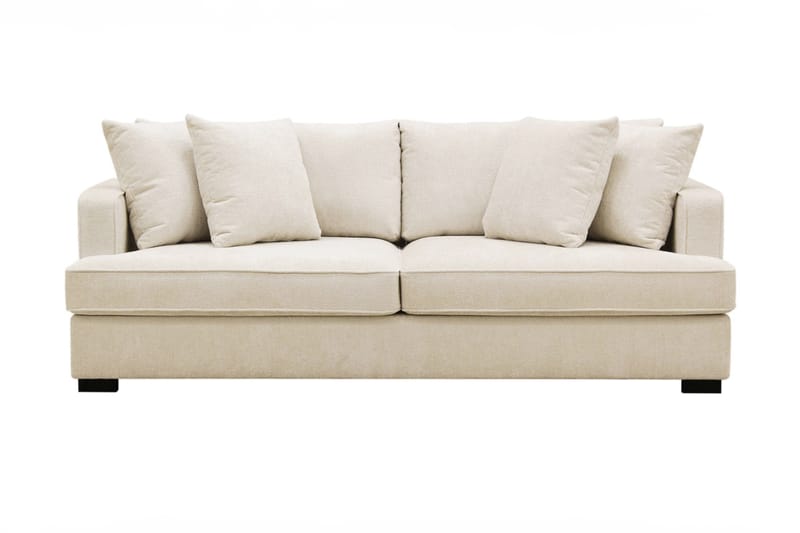 Rossita 3-sits Djup Soffa i Chenille - Beige - Möbler - Vardagsrum - Soffor - 3-sits soffor