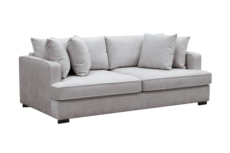 Rossita 3-sits Djup Soffa i Chenille - Grå / Brun - Möbler - Vardagsrum - Soffor - 3-sits soffor