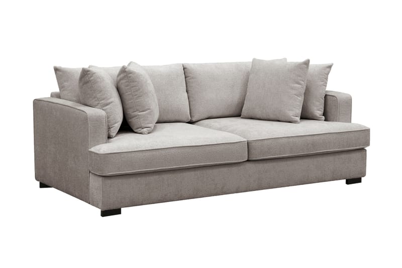 Rossita 3-sits Djup Soffa i Chenille - Grå / Brun - Möbler - Vardagsrum - Soffor - 3-sits soffor
