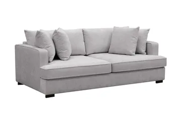 Rossita 3-sits Djup Soffa i Chenille - Ljus Grå - Möbler - Vardagsrum - Soffor - 3-sits soffor