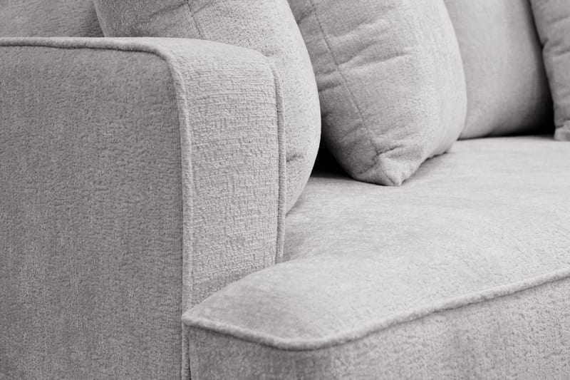 Rossita 3-sits Djup Soffa i Chenille - Ljus Grå - Möbler - Vardagsrum - Soffor - 3-sits soffor