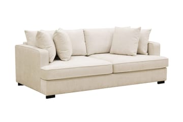 Rossita 3-sits Djup Soffa i Chenille - Trenza 06, Beige Chenille - Möbler - Vardagsrum - Soffor - 3-sits soffor