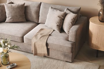 Rossita 3-sits Djup Soffa i Chenille - Trenza 08, Grå/Brun Chenille - Möbler - Vardagsrum - Soffor - 3-sits soffor