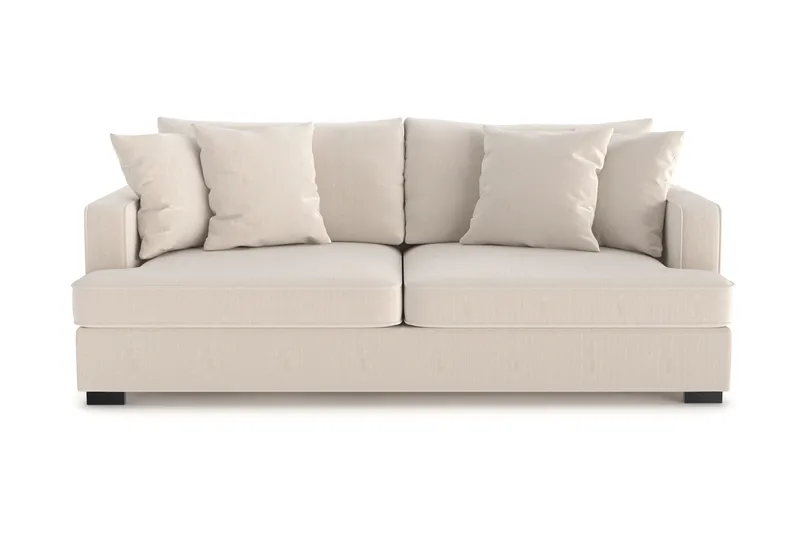 Rossita 3-sits Djup Soffa i Manchester - Beige - Möbler - Vardagsrum - Soffor - 3-sits soffor