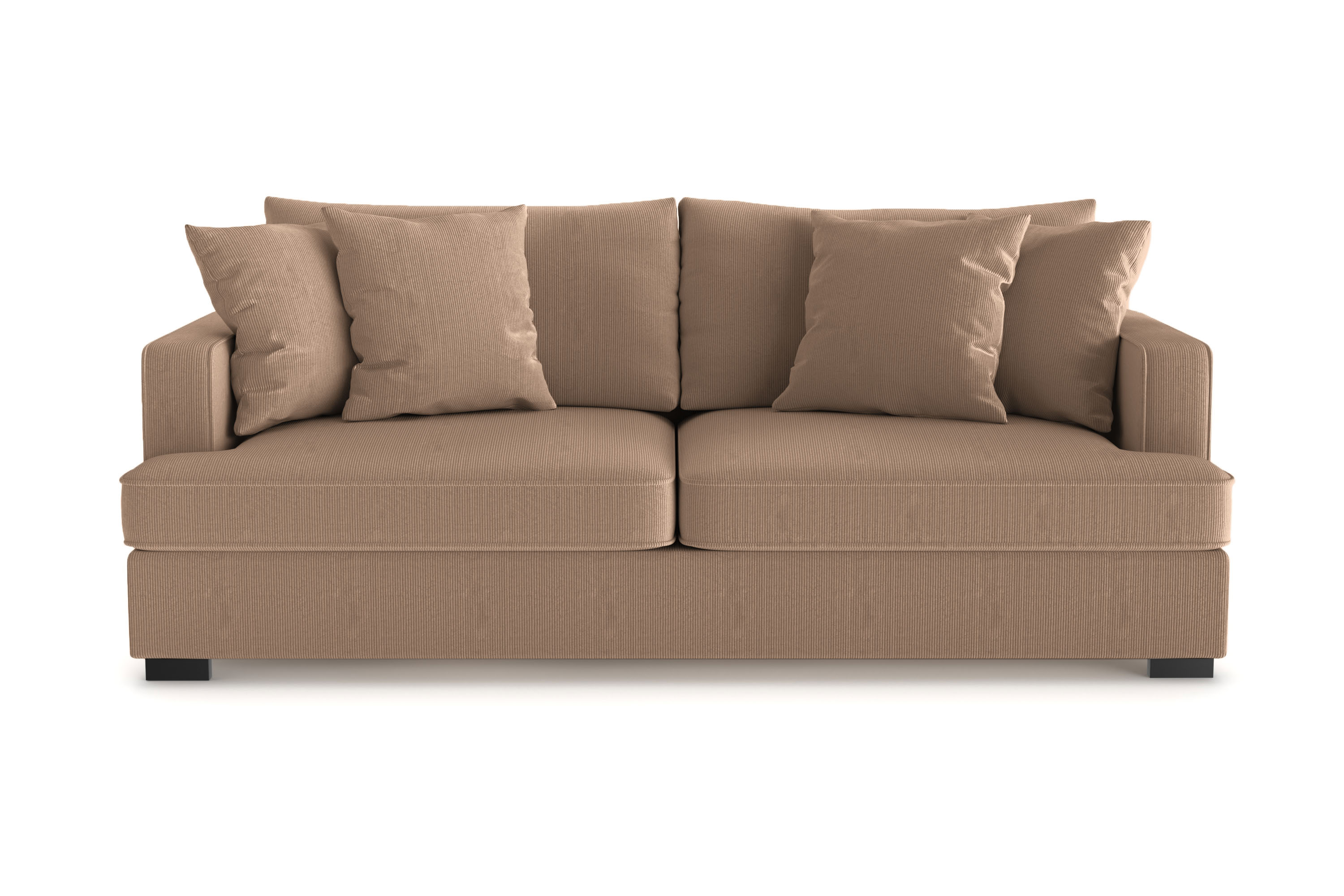 rossita 3-sits djup soffa i manchester - brun