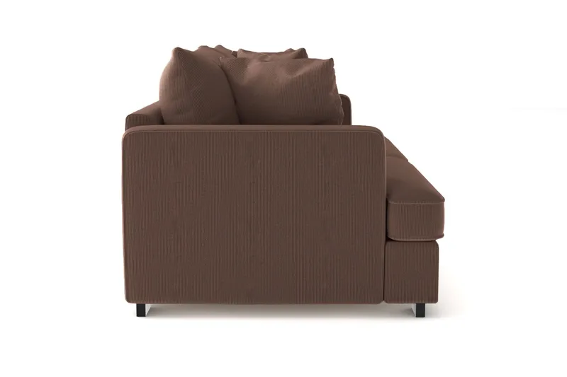 Rossita 3-sits Djup Soffa i Manchester - Brun - Möbler - Vardagsrum - Soffor - 3-sits soffor