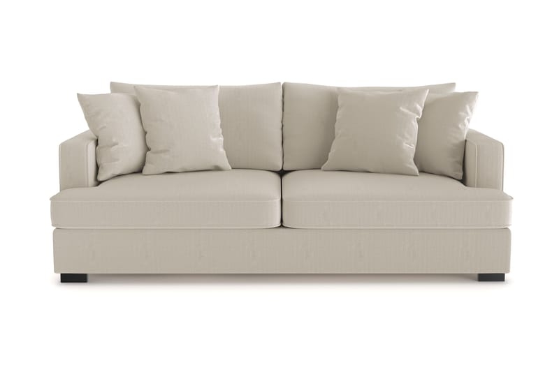Rossita 3-sits Djup Soffa i Manchester - Greige - Möbler - Vardagsrum - Soffor - 3-sits soffor