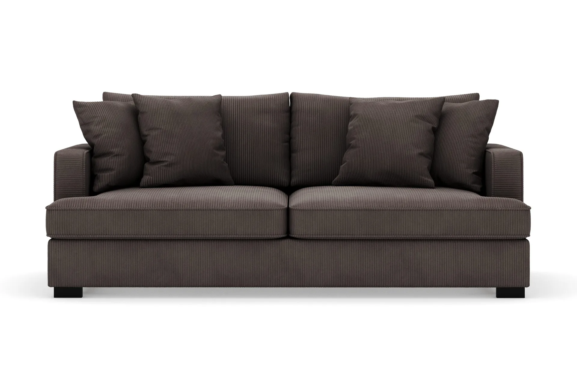 rossita 3-sits djup soffa i manchester - mörkgrå