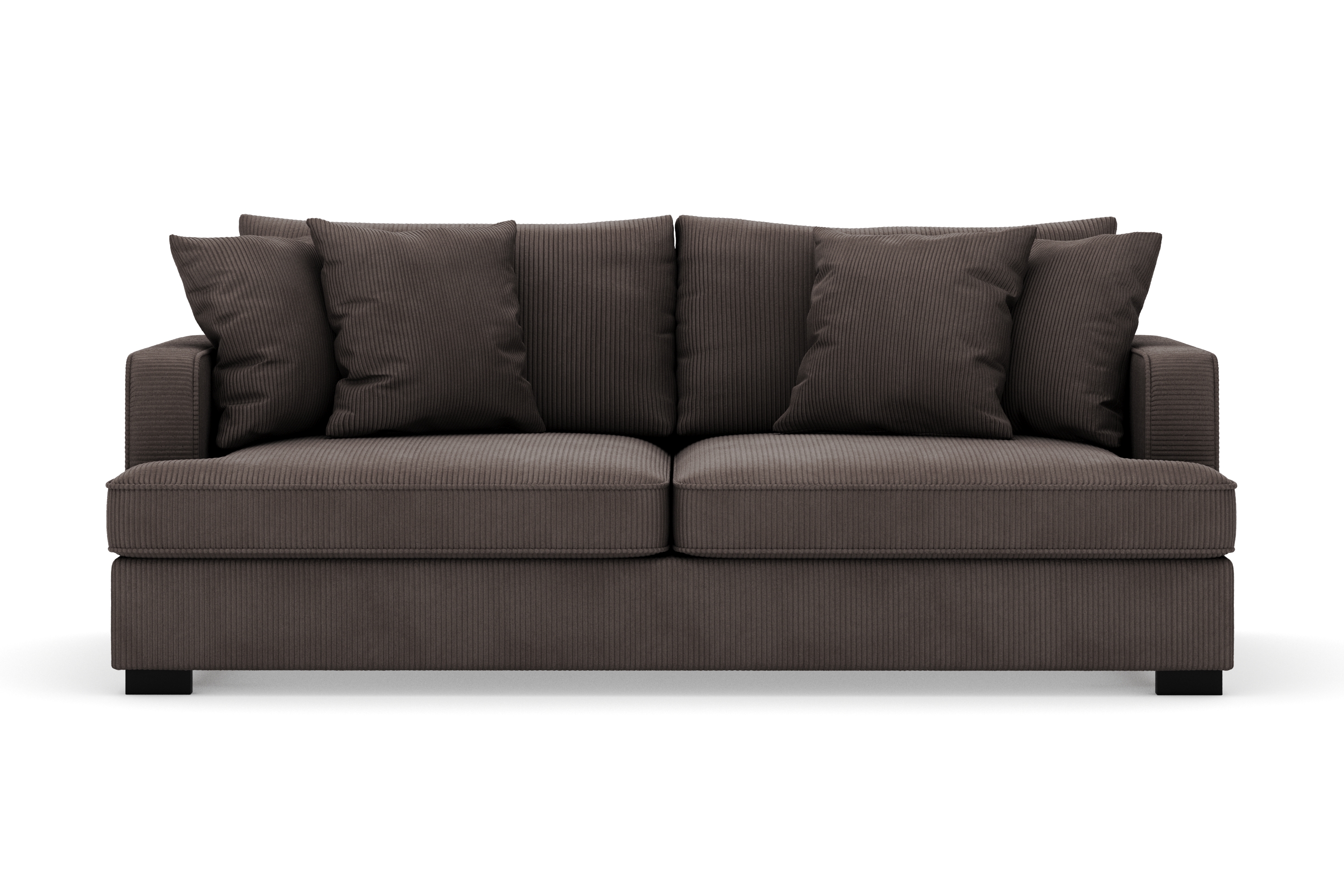 rossita 3-sits djup soffa i manchester - mörkgrå