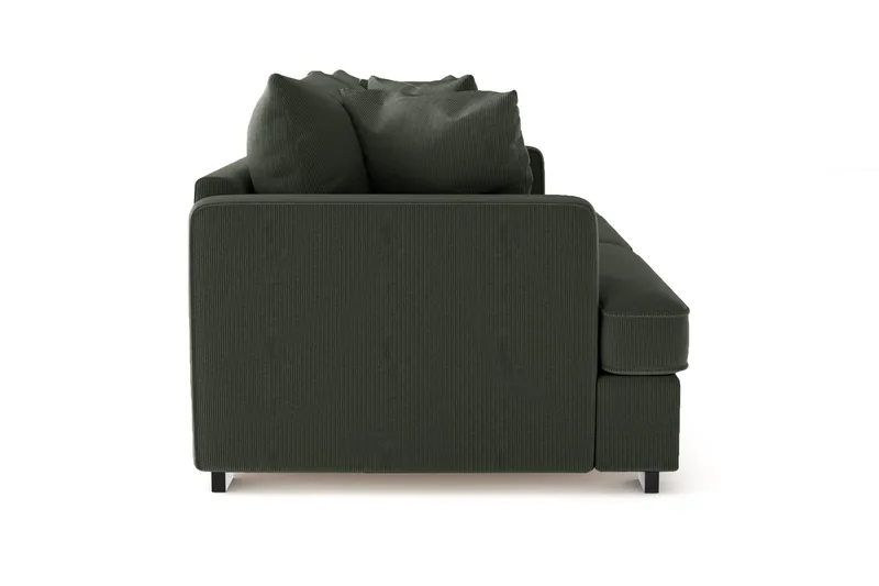 Rossita 3-sits Djup Soffa i Manchester - Mörkgrön - Möbler - Vardagsrum - Soffor - 3-sits soffor