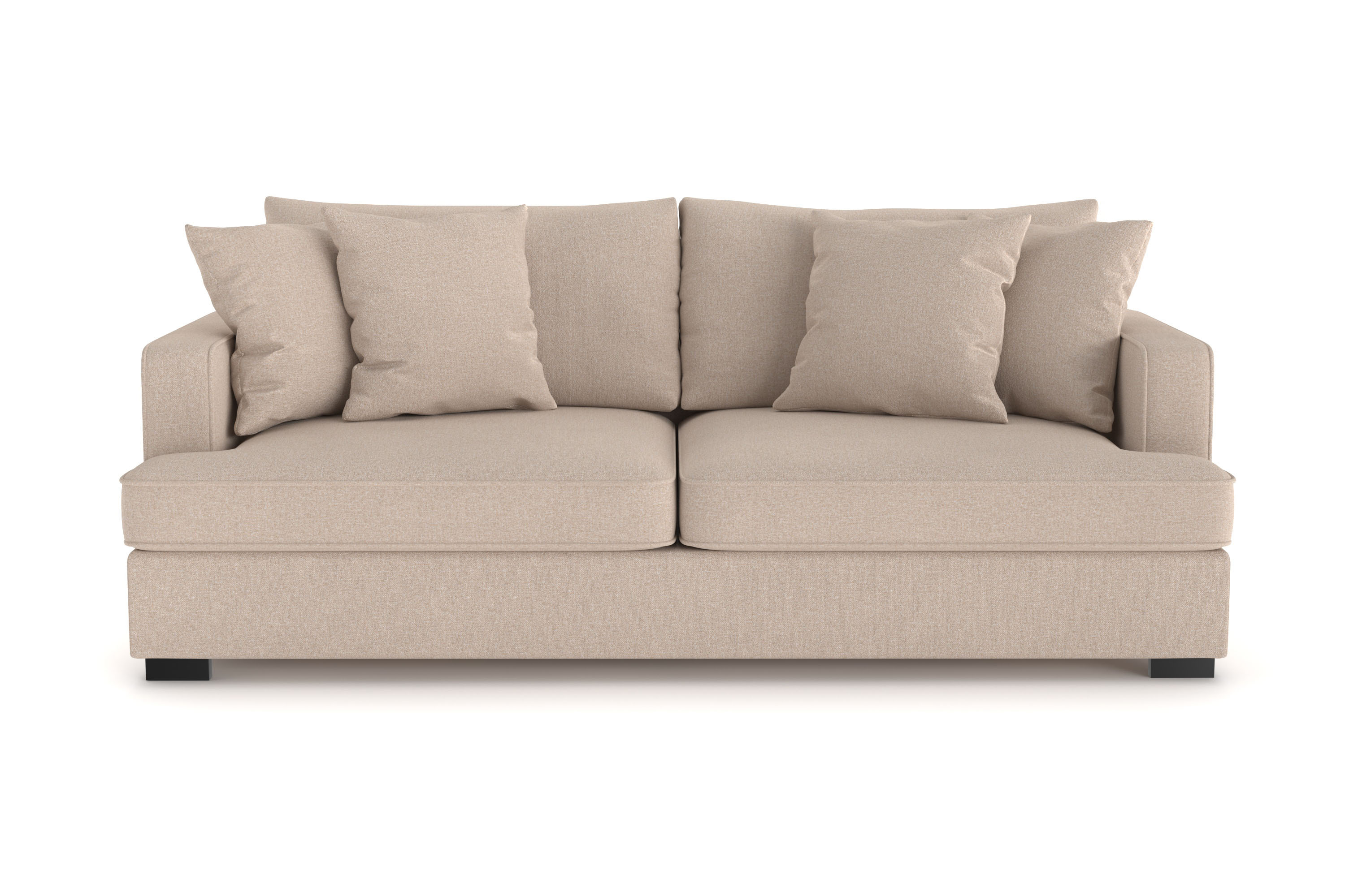 rossita 3-sits djup soffa i tyg - beige
