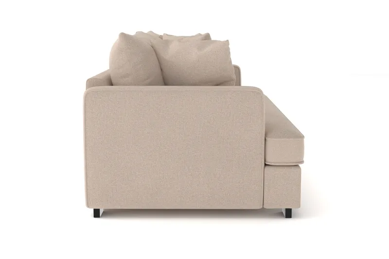 Rossita 3-sits Djup Soffa med hel dyna i Tyg - Beige - Möbler - Vardagsrum - Soffor - 3-sits soffor