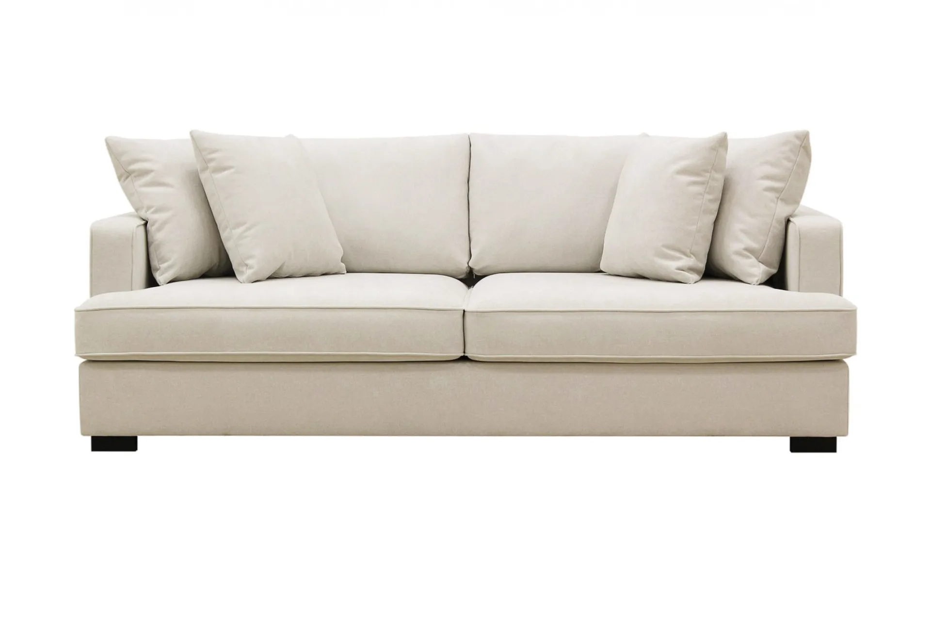 Rossita 3-sits Djup Tygsoffa - Beige