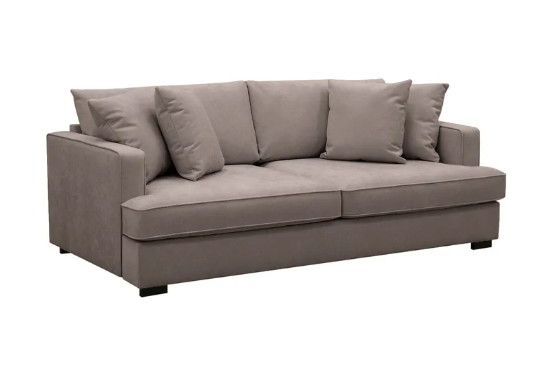 Rossita 3-sits Djup Tygsoffa - Brun - Möbler - Vardagsrum - Soffor - 3-sits soffor