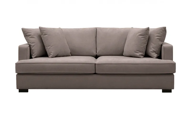Rossita 3-sits Djup Tygsoffa - Brun - Möbler - Vardagsrum - Soffor - 3-sits soffor