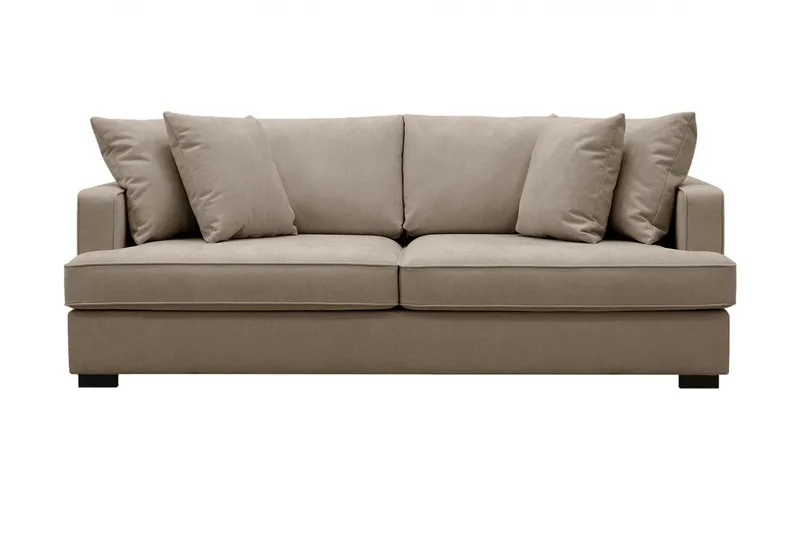 Rossita 3-sits Djup Tygsoffa - Brun - Möbler - Vardagsrum - Soffor - 3-sits soffor
